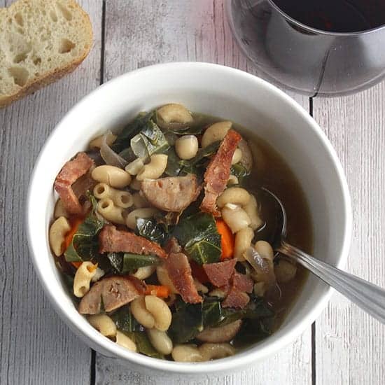 Hearty Collard Green and Chicken Sausage Soup Recipe