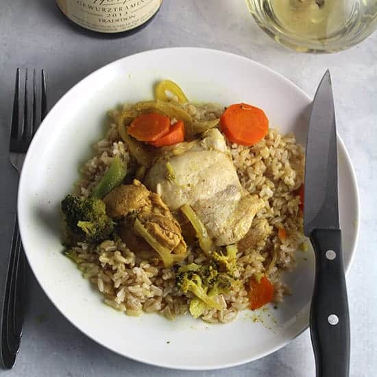 Curried Chicken Thighs recipe