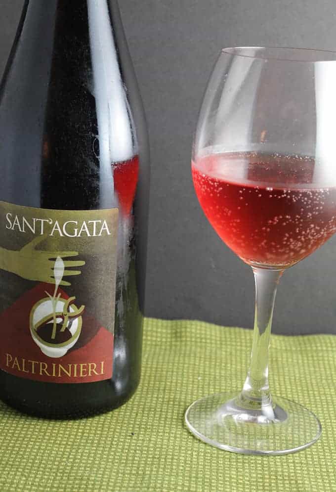 Sant' Agata Lambrusco, an Italian sparkling wine