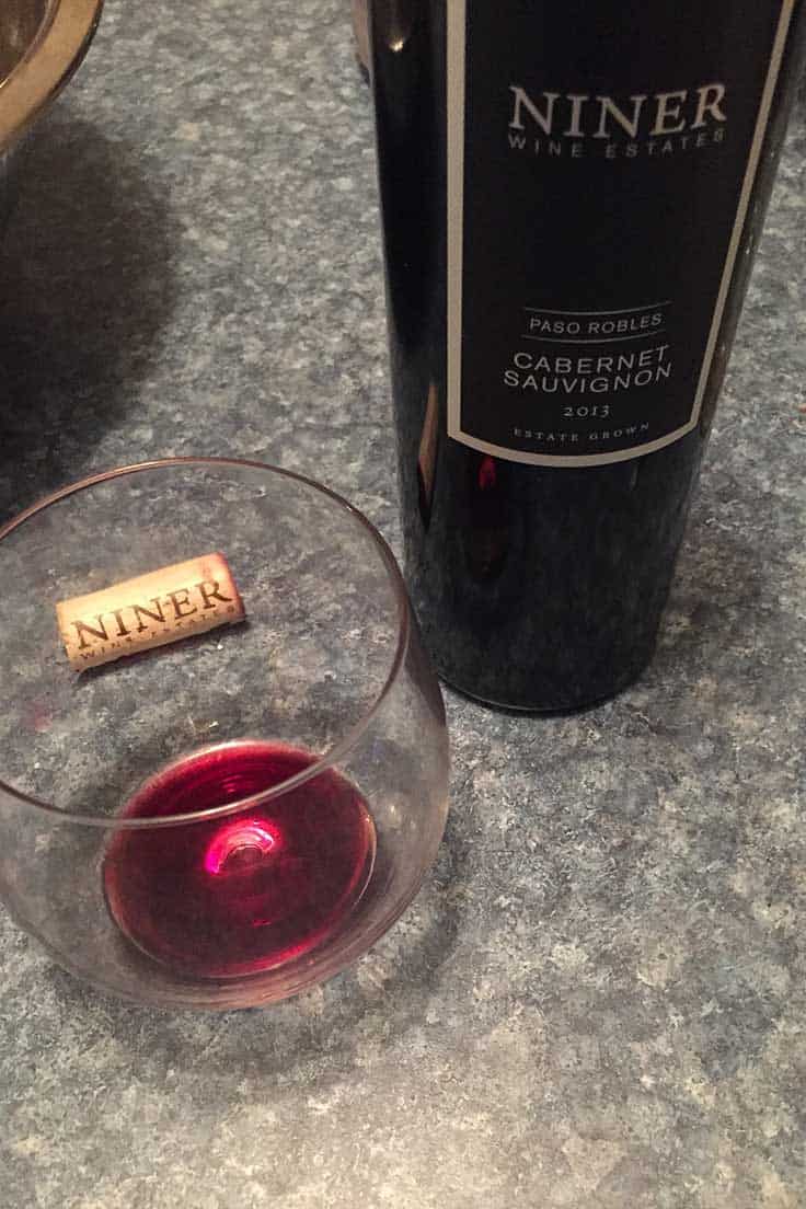 Niner Cabernet Sauvignon from Paso Robles is a good wine to pair with steak.