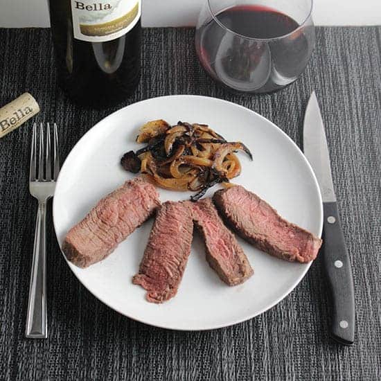 steak with bella zinfandel