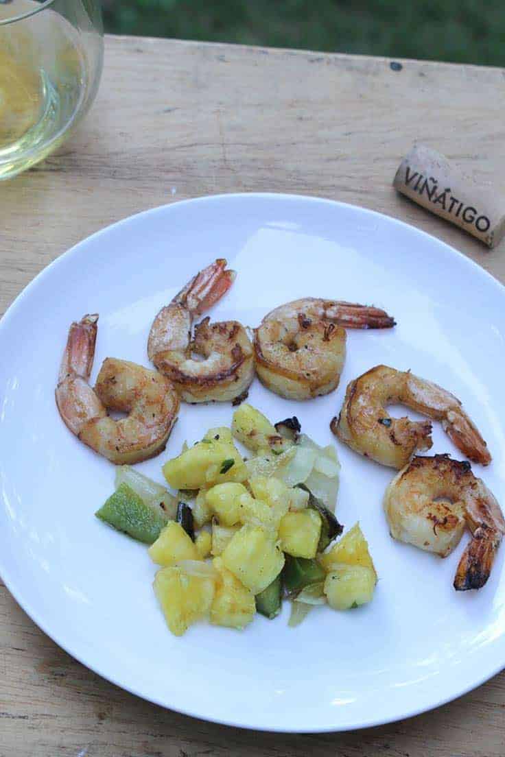 Grilled Shrimp with Pineapple Salsa recipe is bursting with summer flavor.