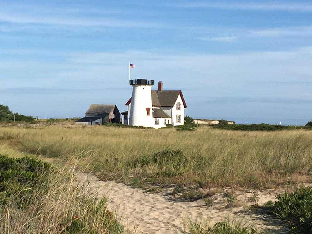 lighthouse near Hardings Beach.