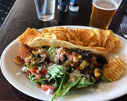 fish tacos served at Skipper Chowder House