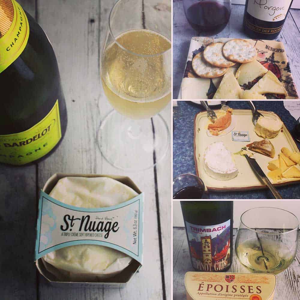 French cheese and wine pairings.