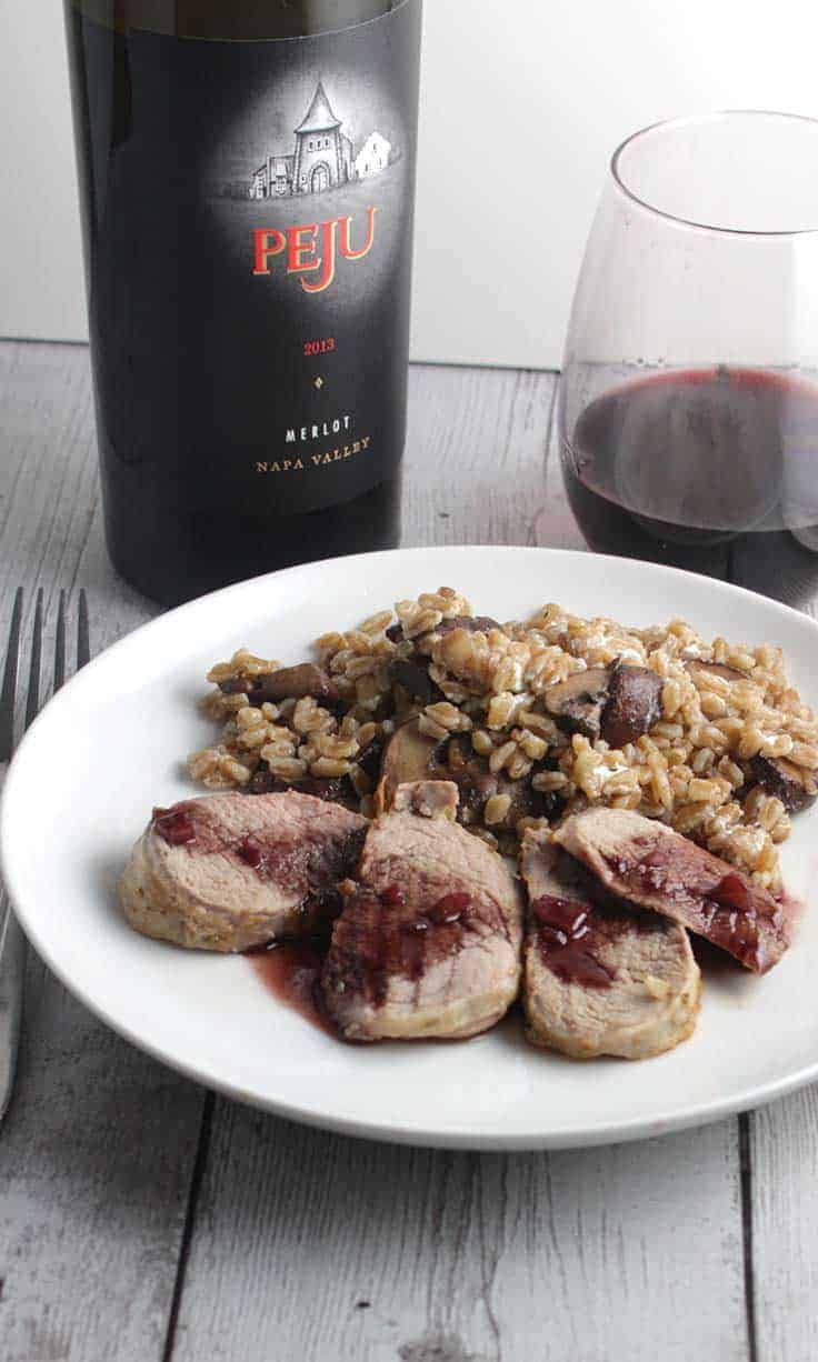 Peju Napa Merlot is a very good wine, and excellent paired with pork tenderloin. #Merlot #wine #NapaWine