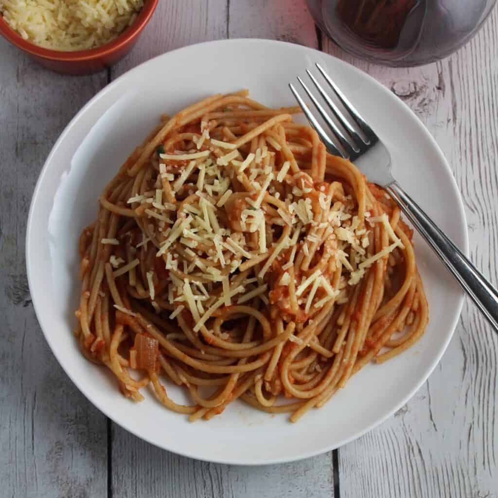 Lidia's Spaghetti with Tomato Apple Sauce - Cooking Chat