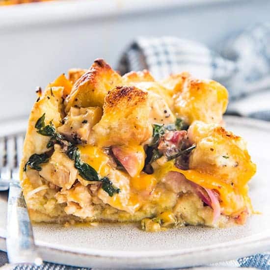 Leftover Turkey Strata -- photo from The Flavor Bender