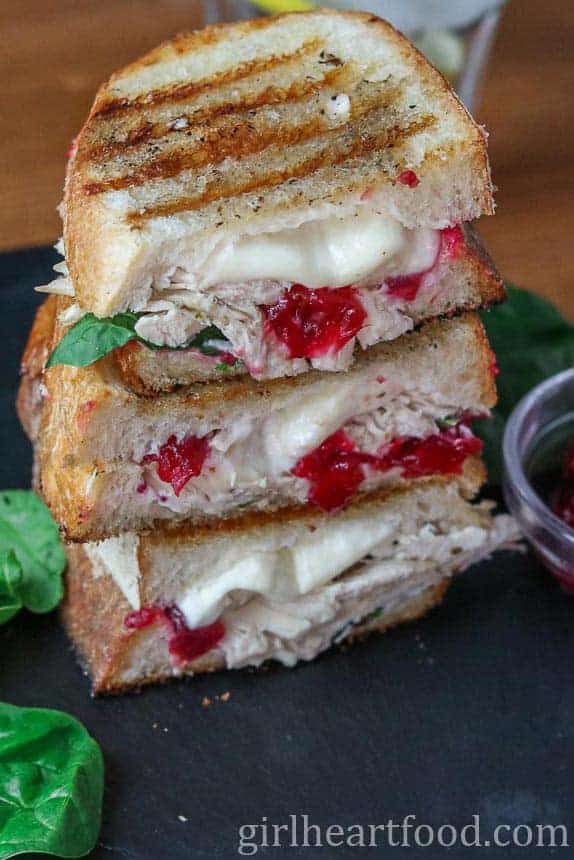 Turkey Cranberry Sandwich from Girl Heart Food -- Cooking Chat roundup