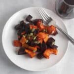 roasted beets and butternut squash
