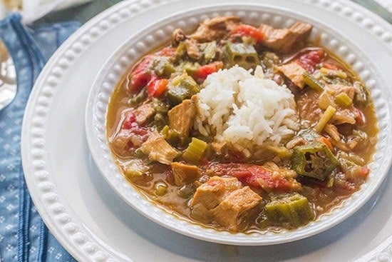 Turkey Sausage Gumbo from Syrup & Biscuits