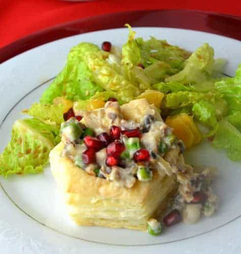 Turkey Vol Au Vent Shells is another creative use for leftover turkey, from Cooking Chat roundup.