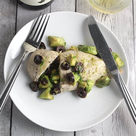 Easy Olive and Avocado Chicken