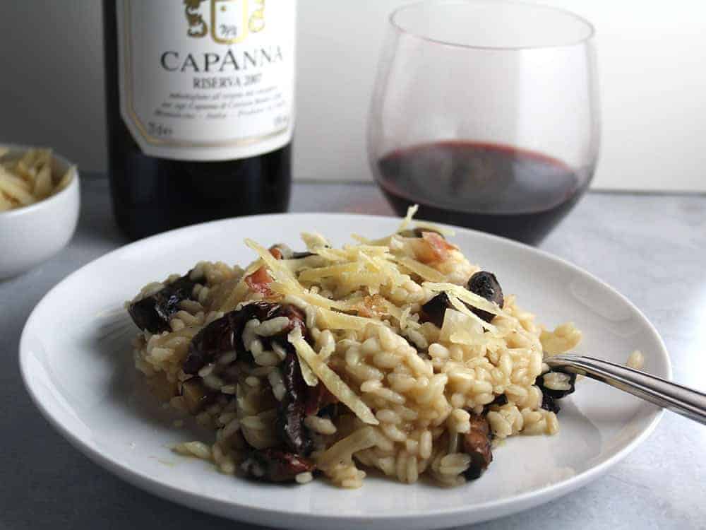 portobello mushroom risotto