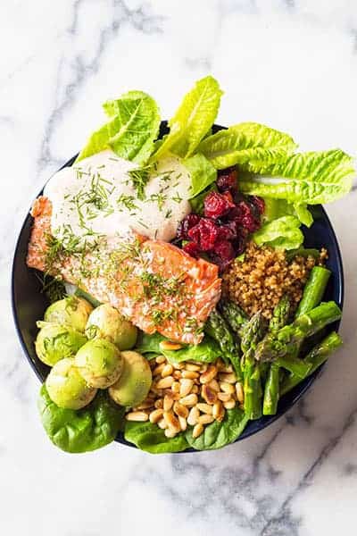 Sockeye Salmon salad