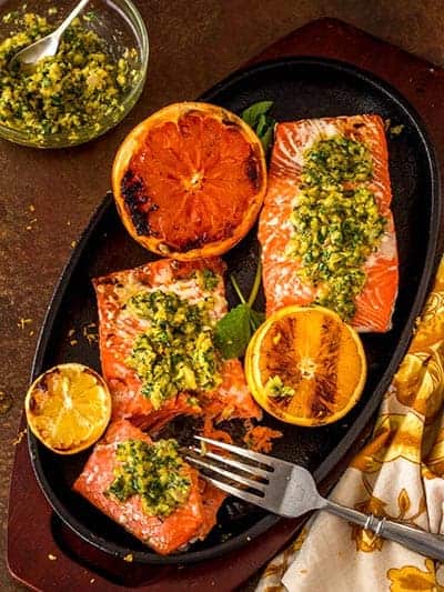 Gremolata with Grilled Salmon