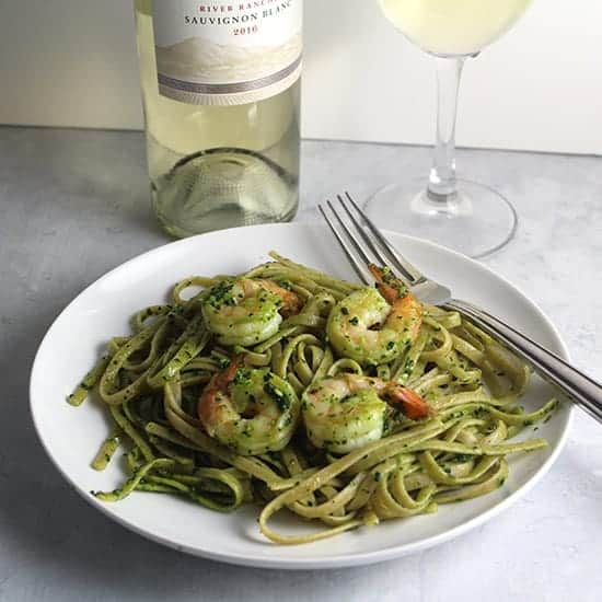 Shrimp Pesto Pasta