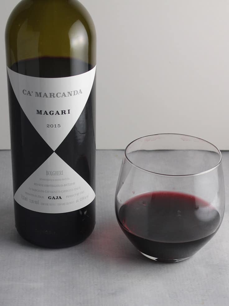 Ca' Marcanda Magari, a blend of Cabernet Franc and Cabernet Sauvignon, is an excellent Italian wine. #winepairing #wine #sponsored