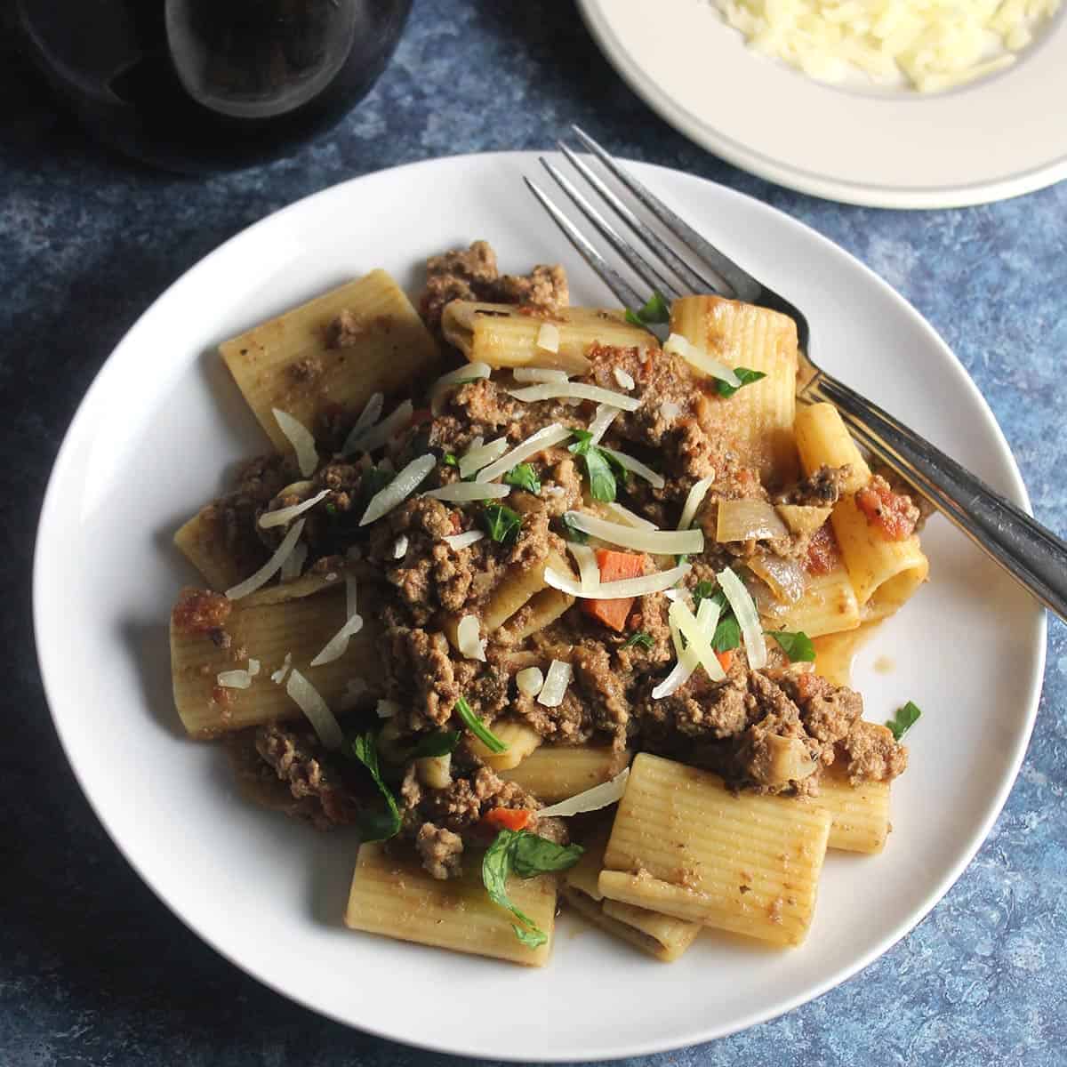 Ground Turkey Bolognese With Wine From Anna Maria Abbona #ItalianFWT ...