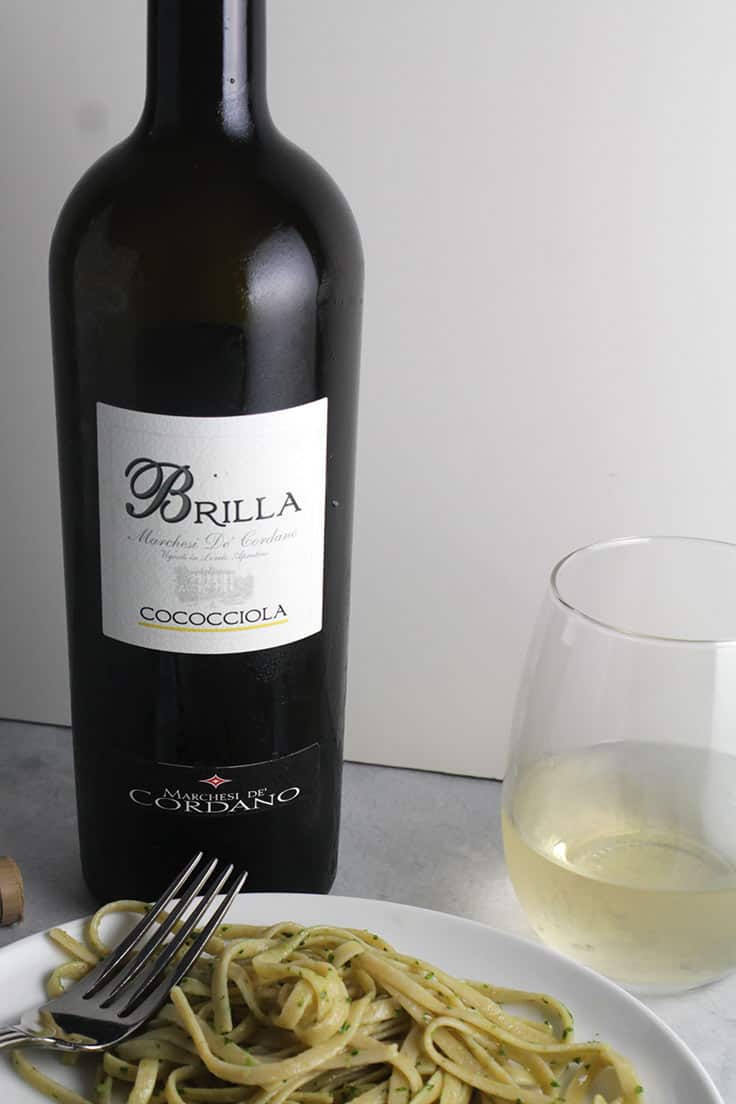 Brilla Cococciola from Marchesi De Cordano is a very good white wine from Abruzzo. #whitewine #ItalianWine #Abruzzo