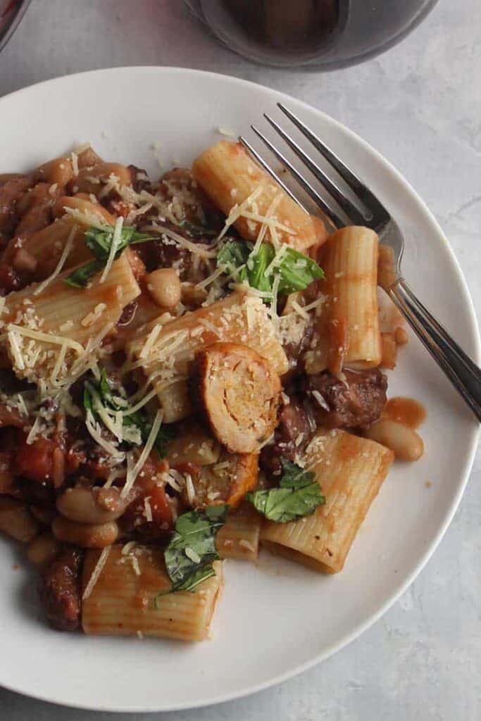 Spicy Chicken Sausage Pasta with Premio Italian Sausage - Cooking Chat
