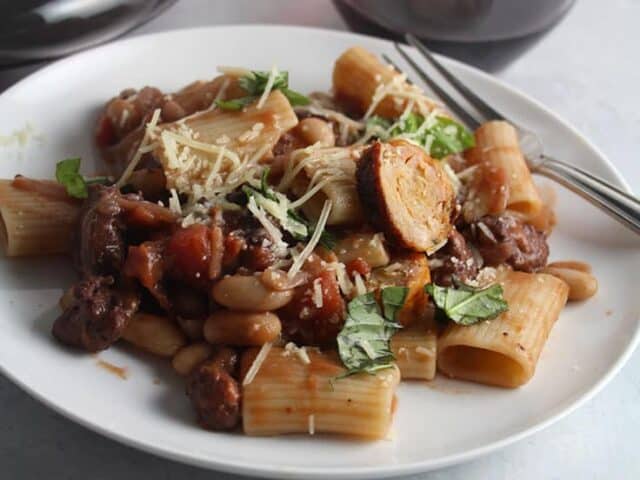 Spicy Chicken Sausage Pasta with Premio Italian Sausage - Cooking Chat