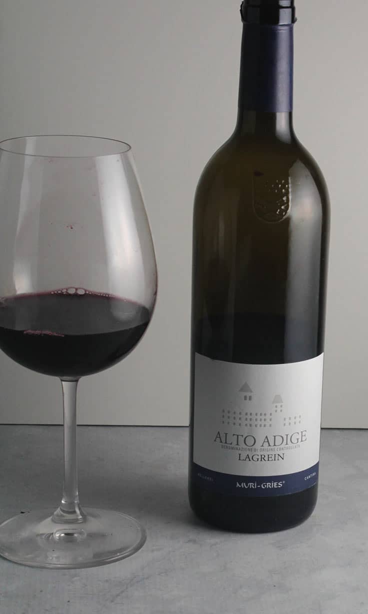 Muri-Gries Alto Adige Lagrein is a bold, flavorful red wine from Northern Italy. #wine #Lagrein #AltoAdige