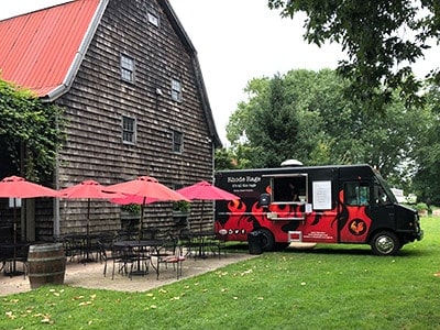 Rhode Rage food truck at Westport Rivers.