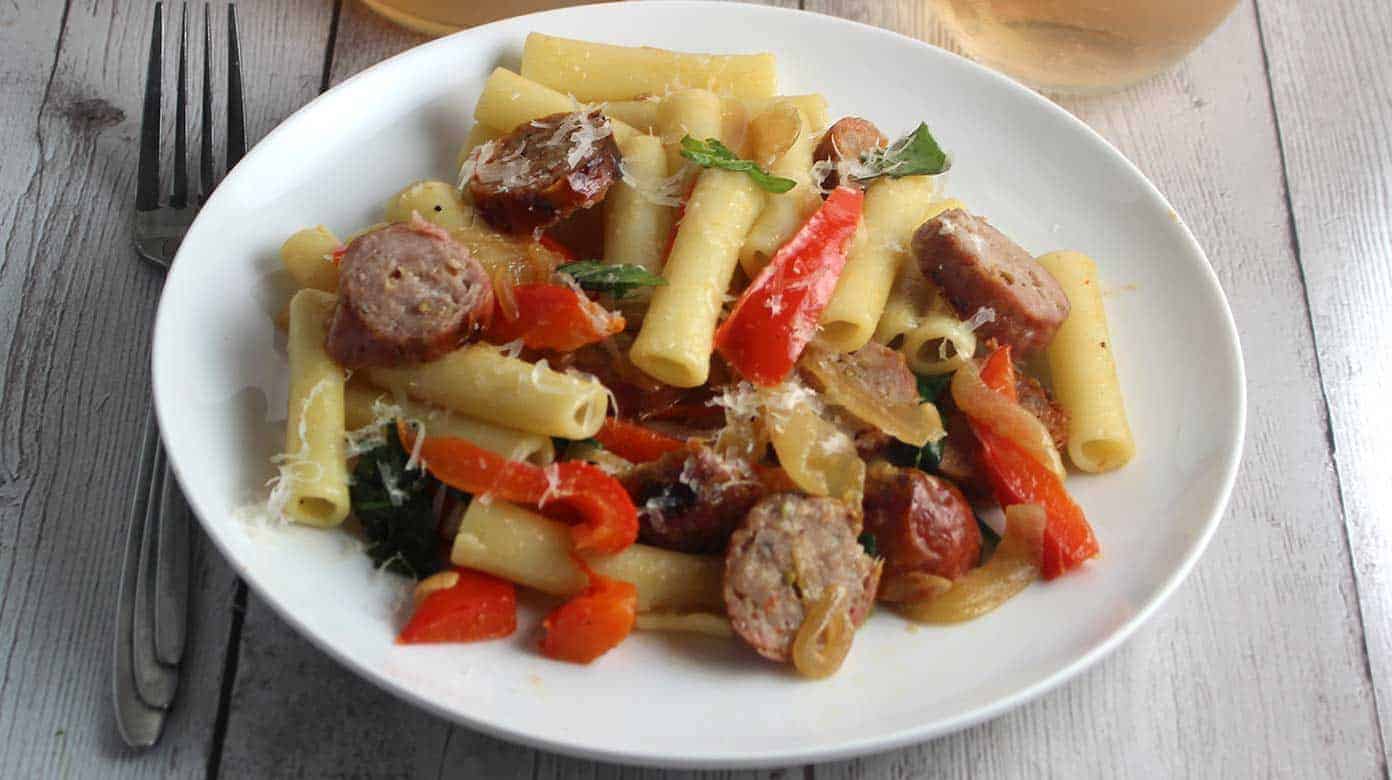 Sausage and Peppers - Amanda's Cookin' - Pork