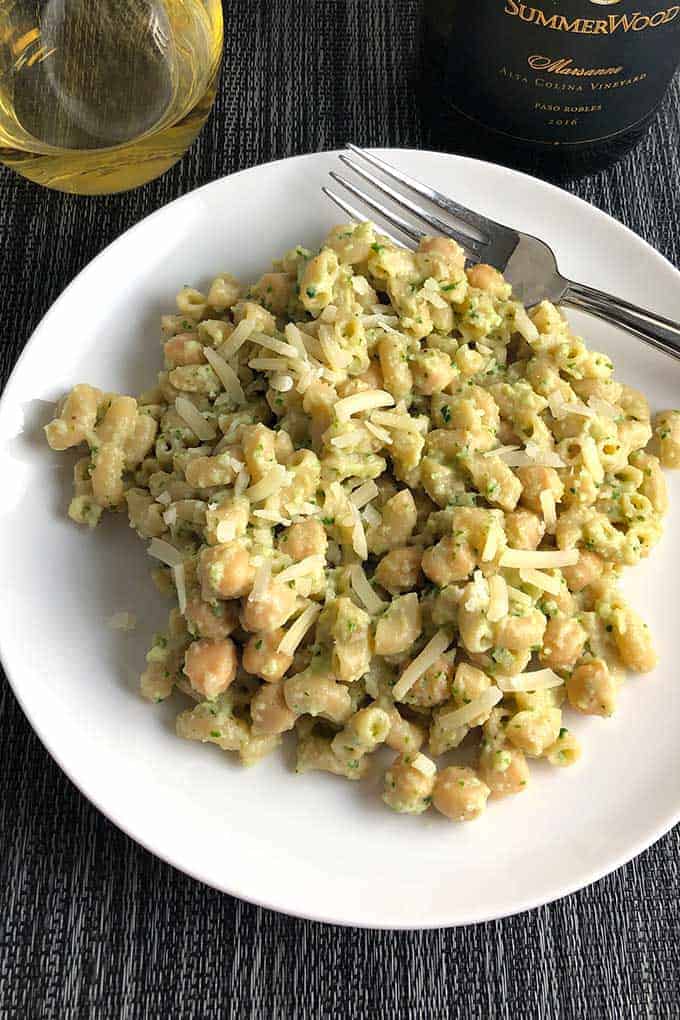 Creamy Cauliflower Pasta on a plate