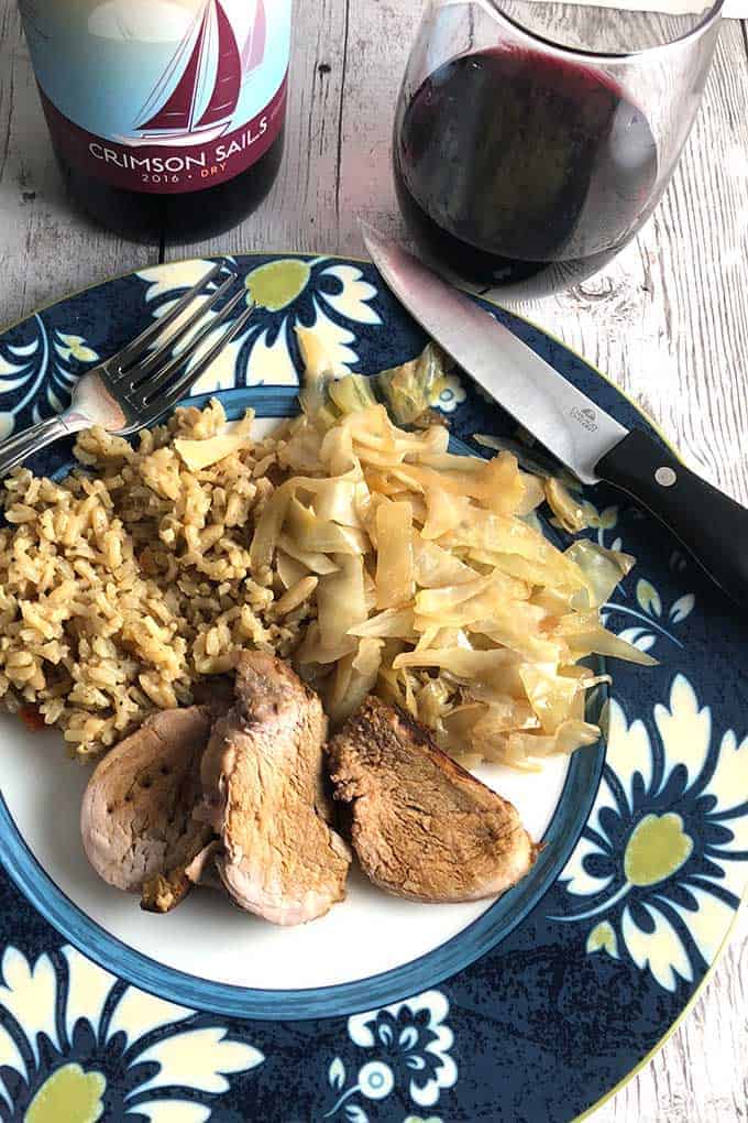 Maple Pork Tenderloin is a delicious combination of savory and sweet. Excellent with a red wine from Vermont! #porktenderloin #winepairing #pork #maplesyrup