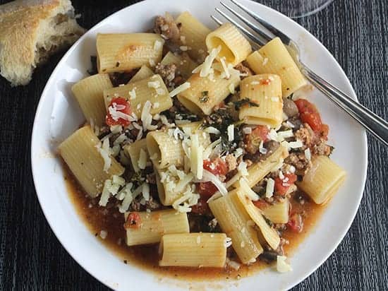 healthy bolognese sauce on a plate