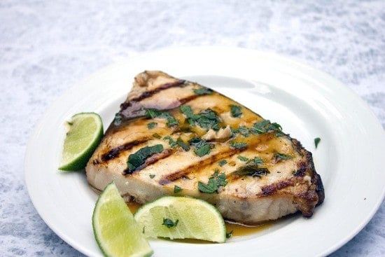 grilled mojito swordfish