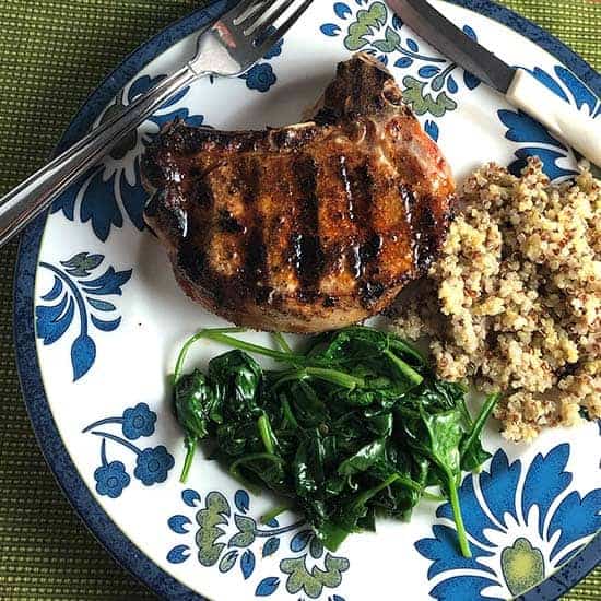 Grilled Paprika Pork Chops