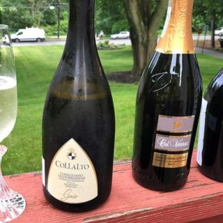 lineup of Prosecco Superiore bottles