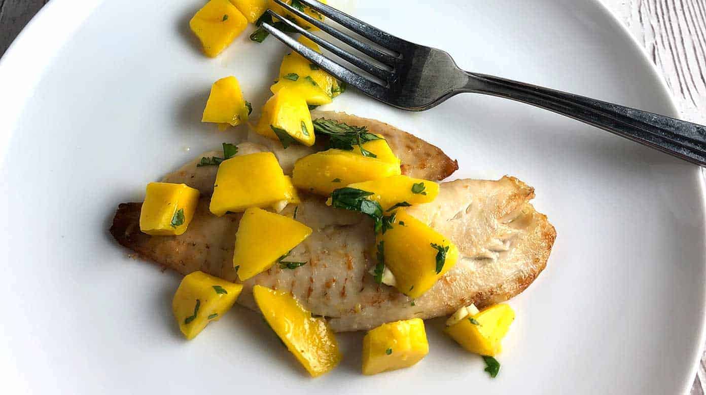 Tilapia with Mango Salsa and a French Rosé - Cooking Chat