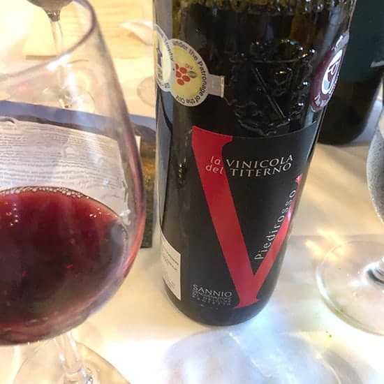 red wine from Sannio, Italy