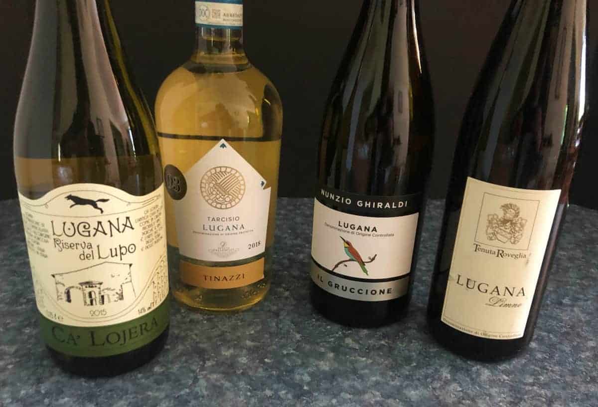 four wines from the Lugana DOC