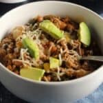 bowl of ground beef chili