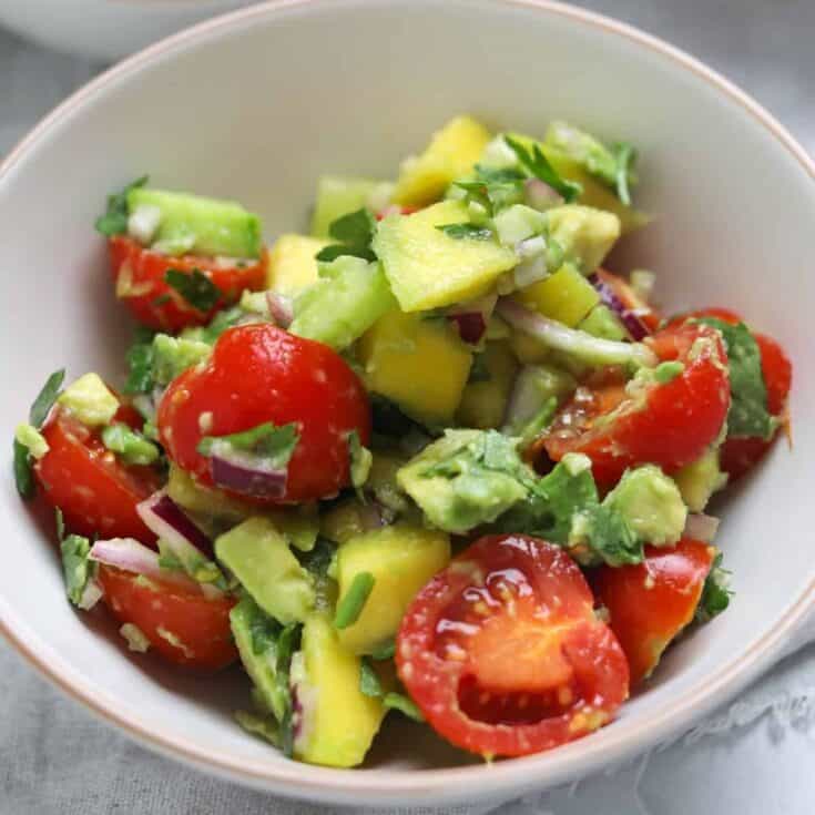 Image for Mango Avocado Salad (Whole30, Low Calorie)