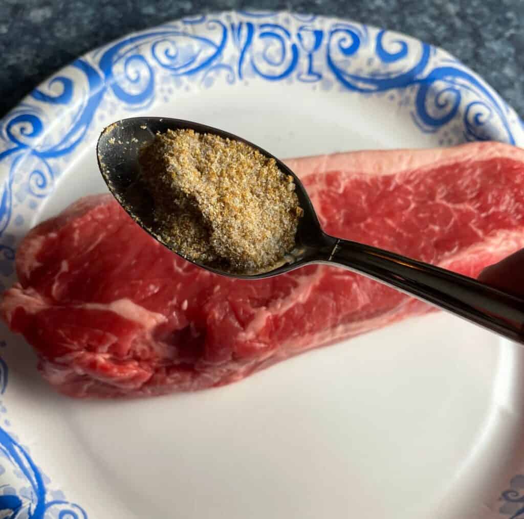 NY Strip Steak with Garlic Cumin Spice Rub Cooking Chat