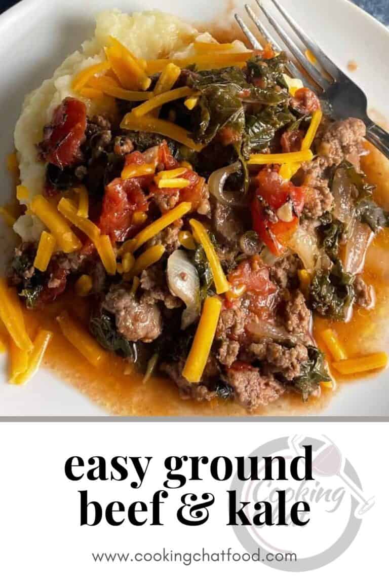 Ground Beef and Kale Recipe Cooking Chat