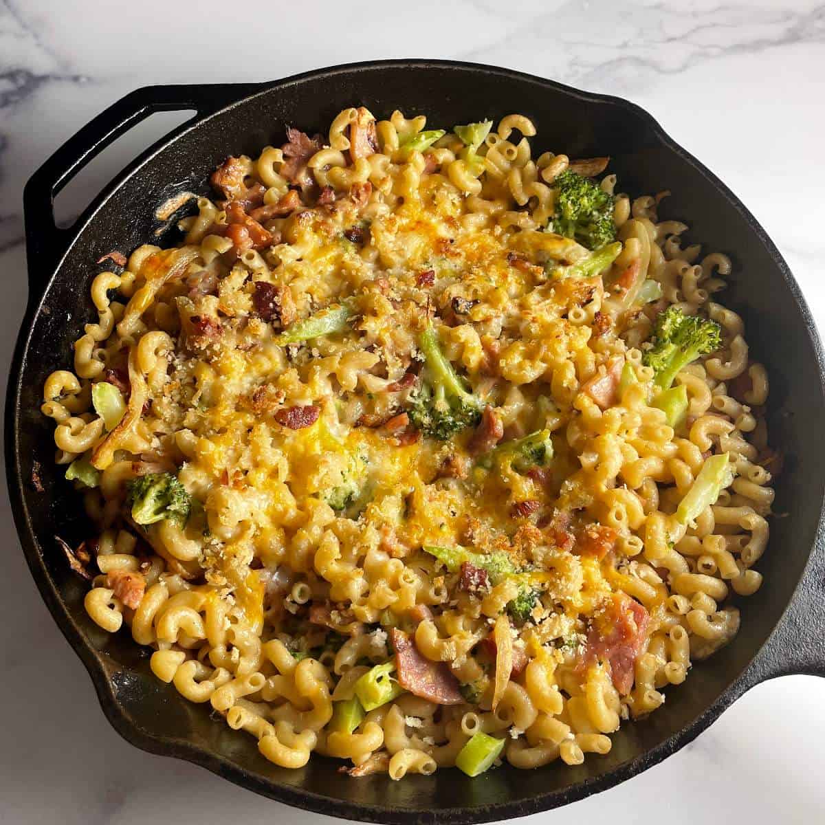 One Pot Ham and Cheese Pasta Recipe - with Leftover Holiday Ham!