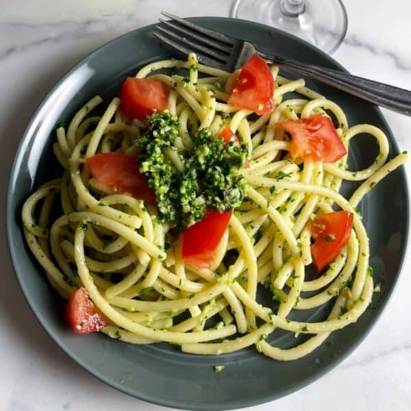 Easy Garlic Scape Pesto Recipe - Cooking Chat