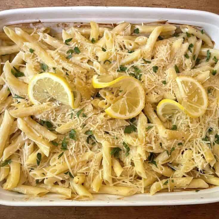 Image for Creamy Baked Lemon Noodles Recipe