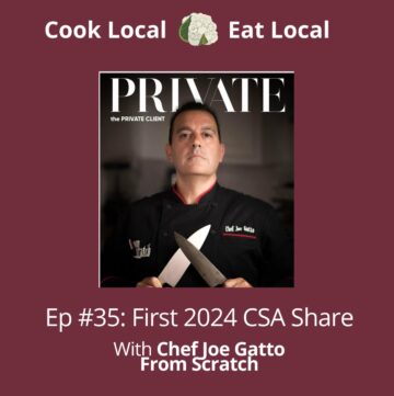 Cook Local podcast cover art with a photo of Chef Joe Gatto.