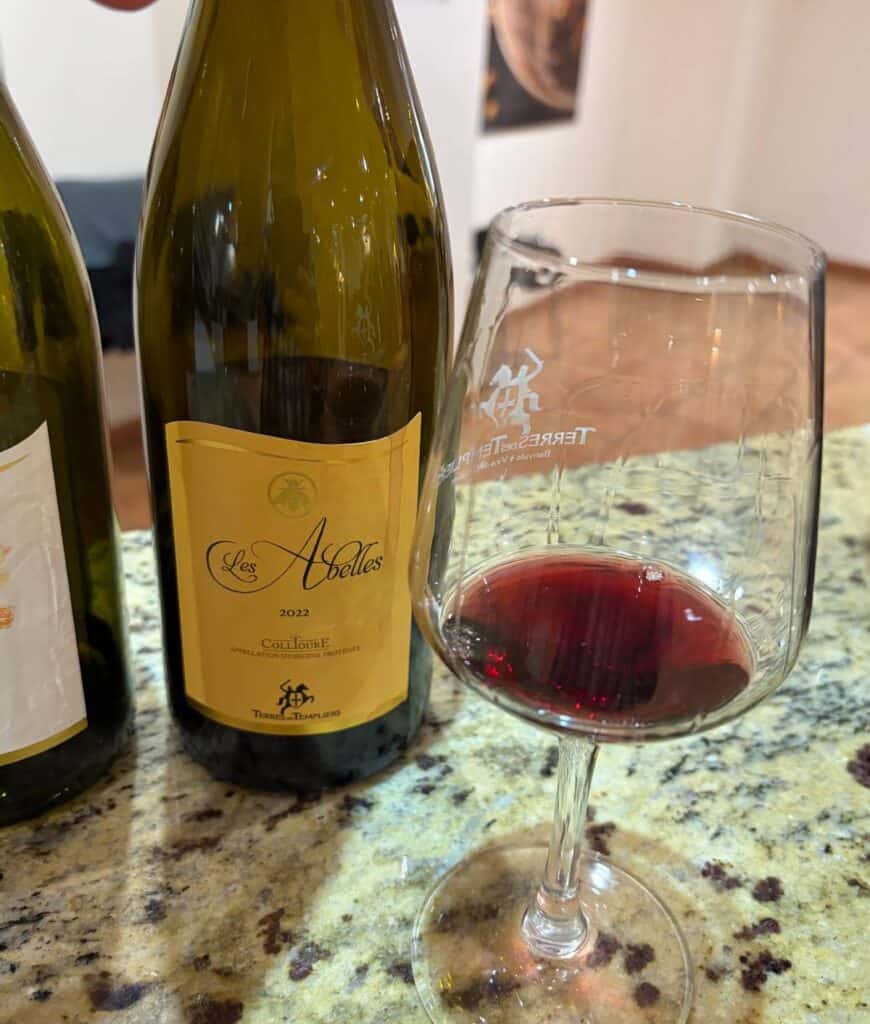 a red wine from Terres des Templiers.